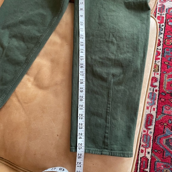 🇬🇧 ME+EM cropped olive jeans/canvas pants - Picture 10 of 12